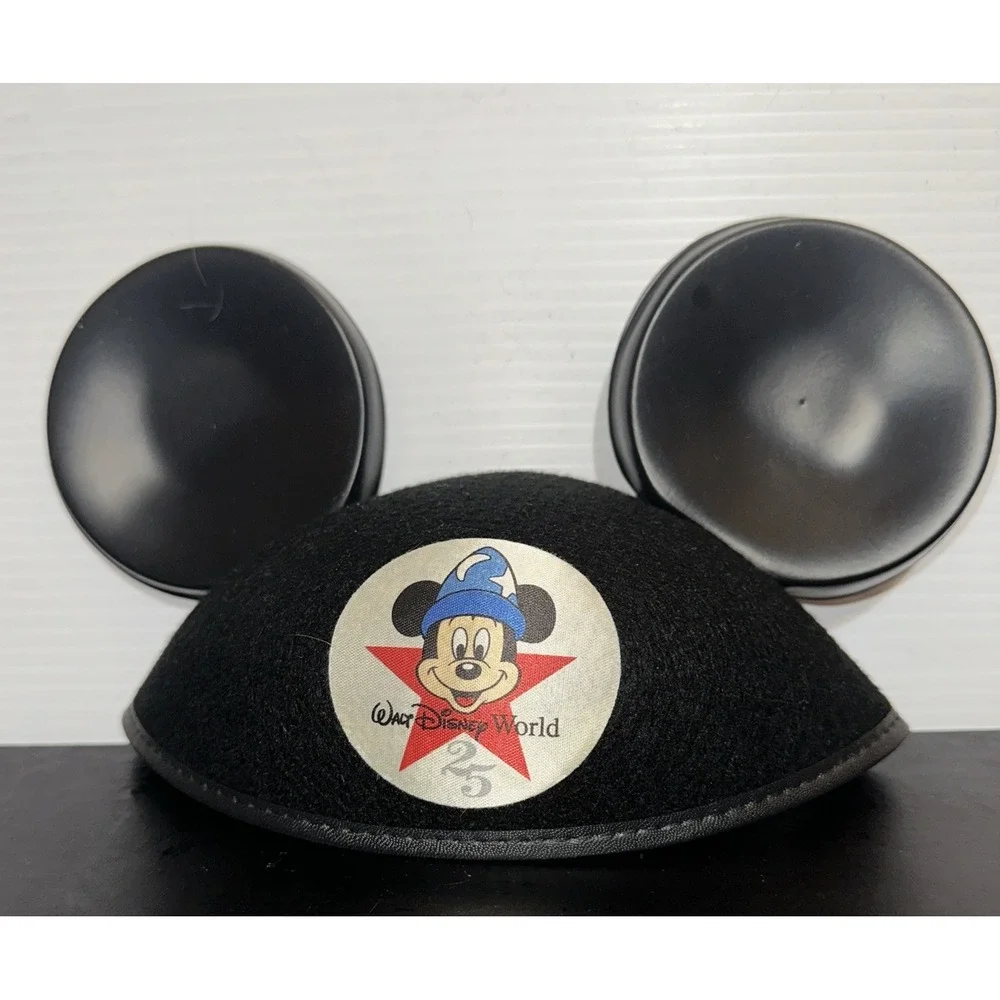 Mickey Mouse Ears Walt Disney 25th Anniversary 1996 Black Jacobson NEW USA